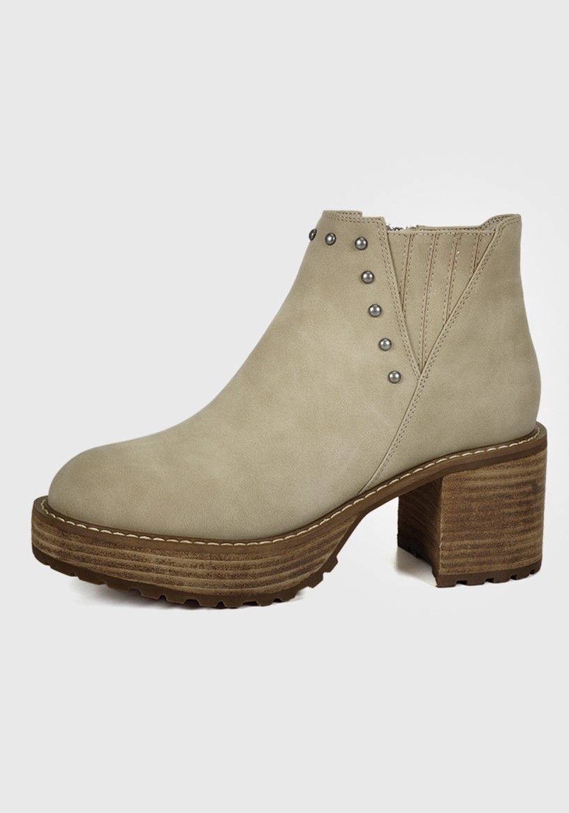 BOTÍN BEIGE JAVIANA CASUAL - 1