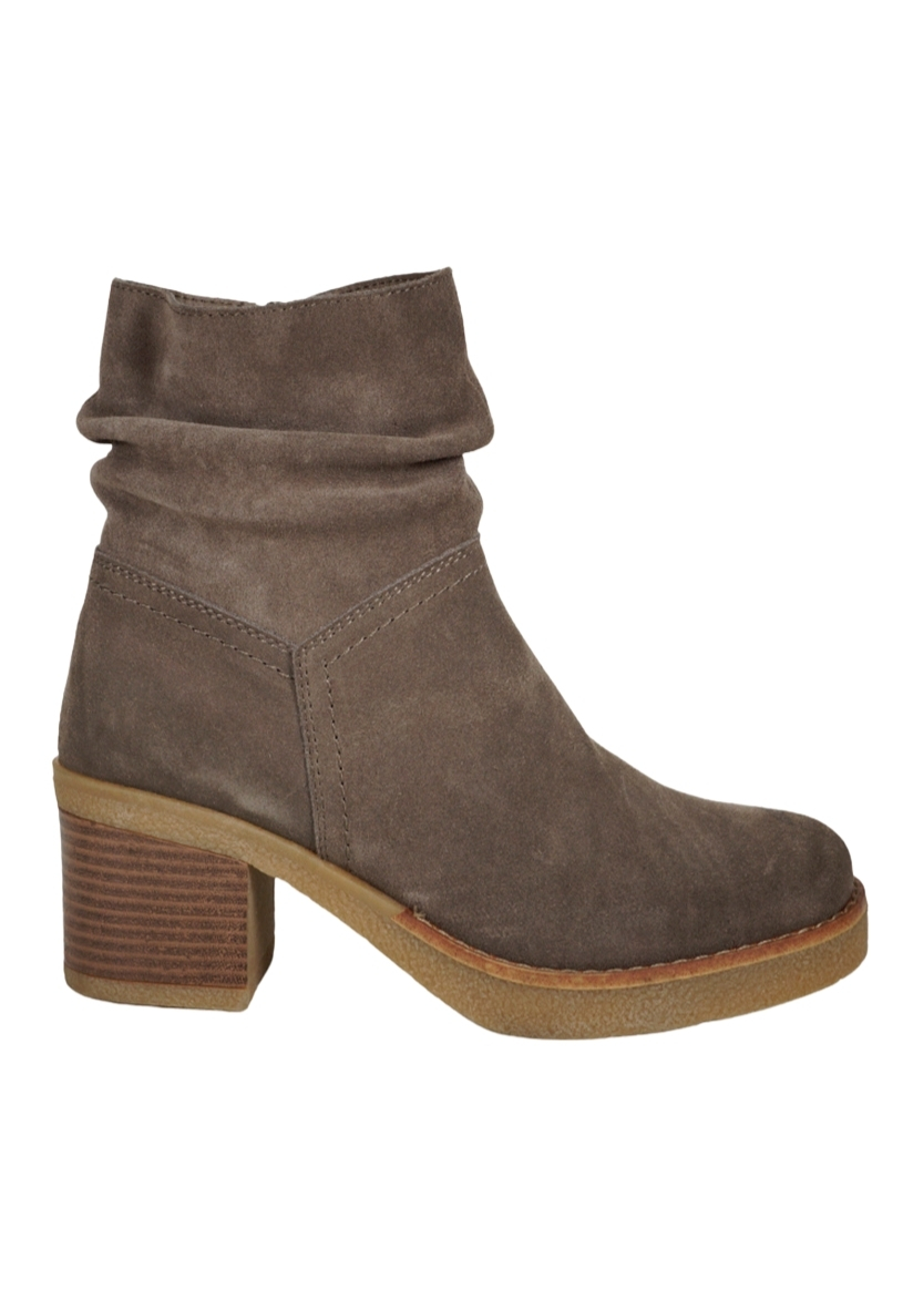 BOTÍN CUERO TAUPE MALIA CASUAL - 1