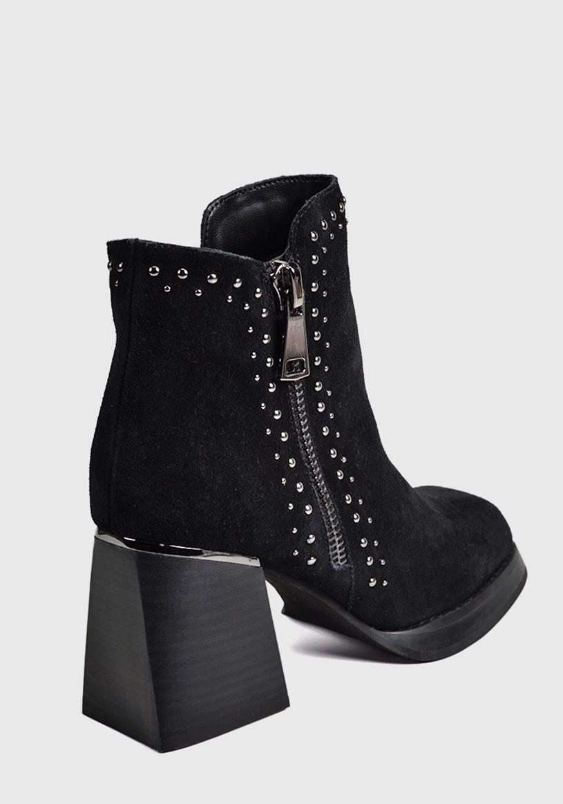BOTÍN CUERO NEGRO DONNA CASUAL - 7