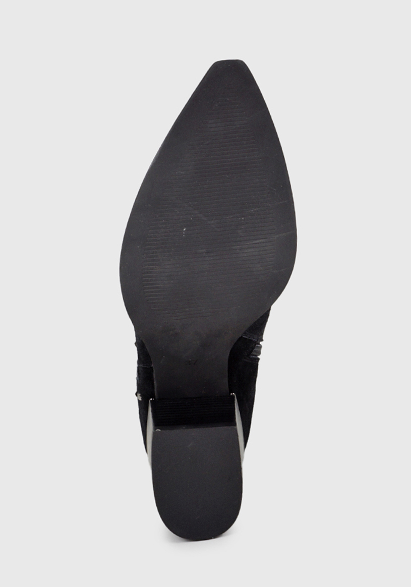 BOTÍN CUERO NEGRO XAMILA CASUAL - 6