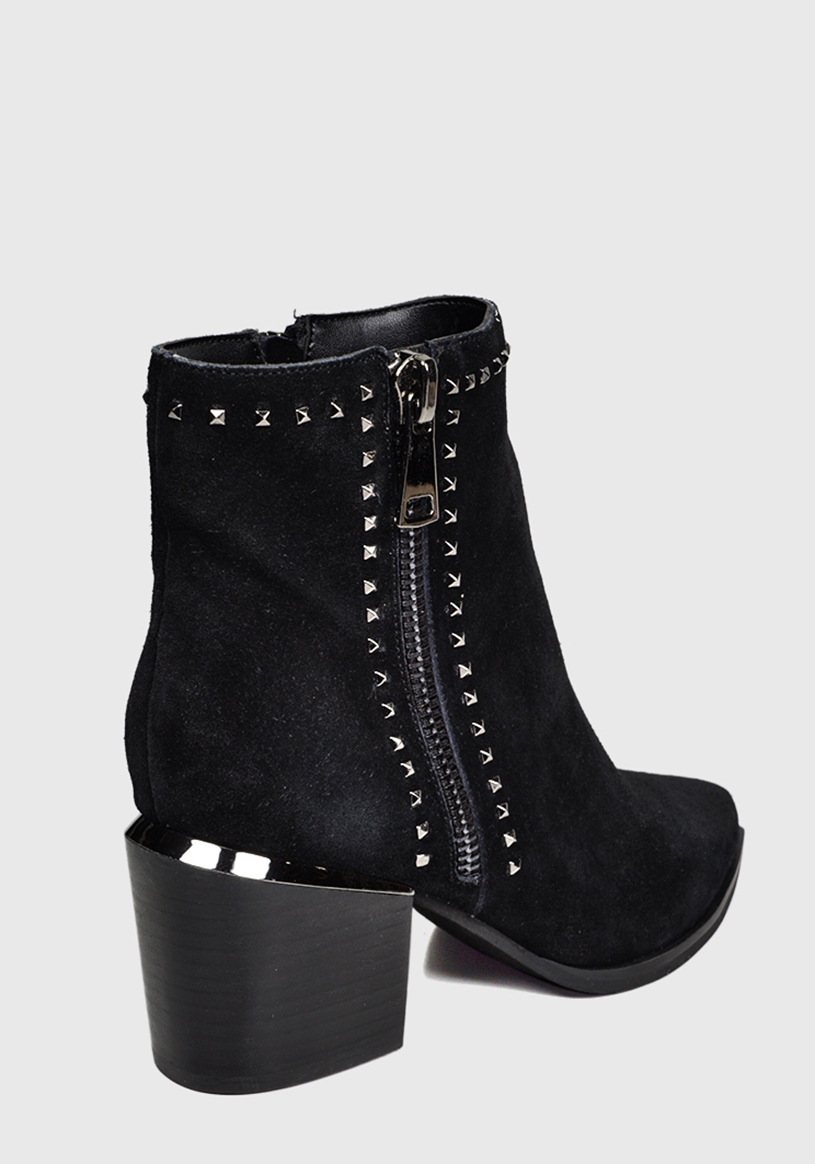 BOTÍN CUERO NEGRO XAMILA CASUAL - 8
