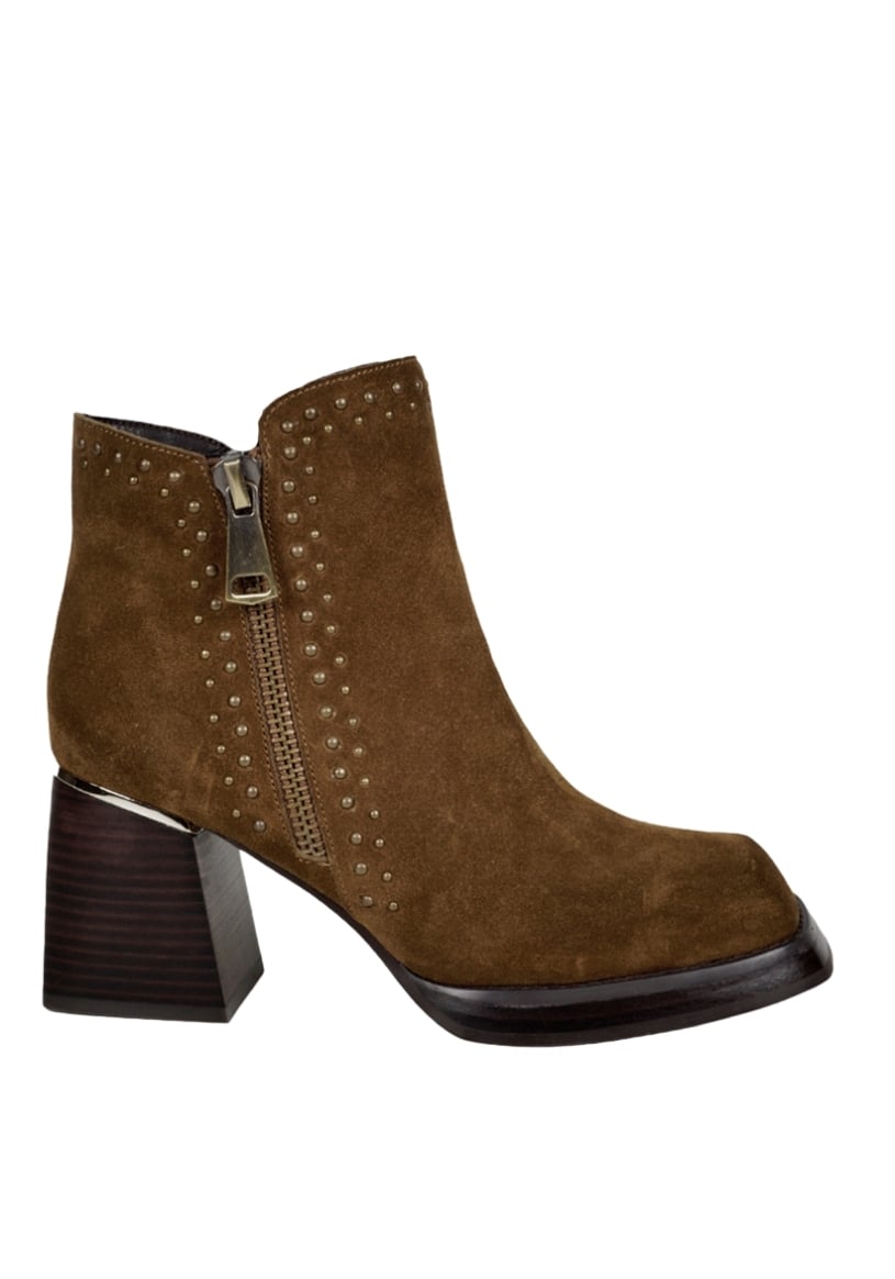 BOTÍN CUERO CAMEL DONNA CASUAL - 1