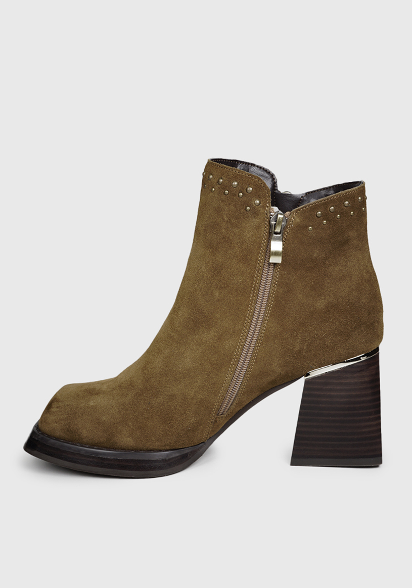 BOTÍN CUERO CAMEL DONNA CASUAL - 5