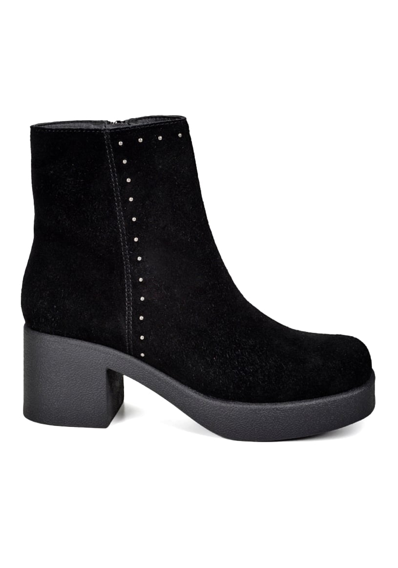 BOTÍN CUERO NEGRO ESTER CASUAL - 1