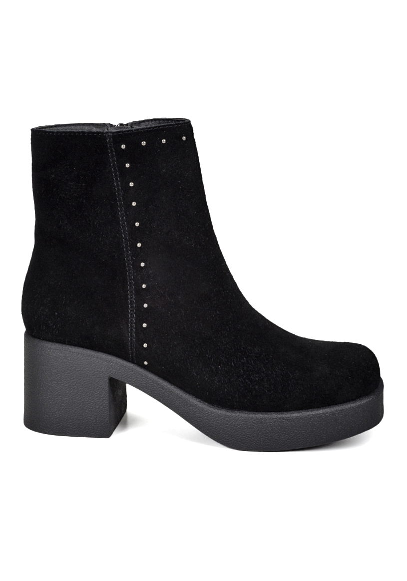 BOTÍN CUERO NEGRO ESTER CASUAL - 1