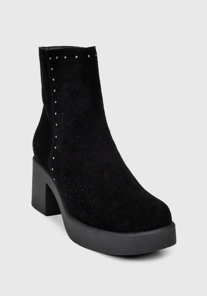 BOTÍN CUERO NEGRO ESTER CASUAL - 3