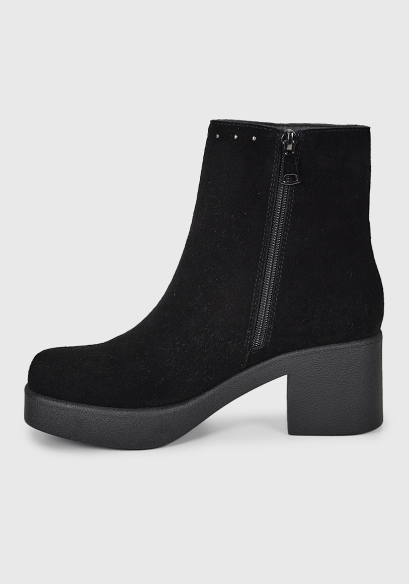 BOTÍN CUERO NEGRO ESTER CASUAL - 5