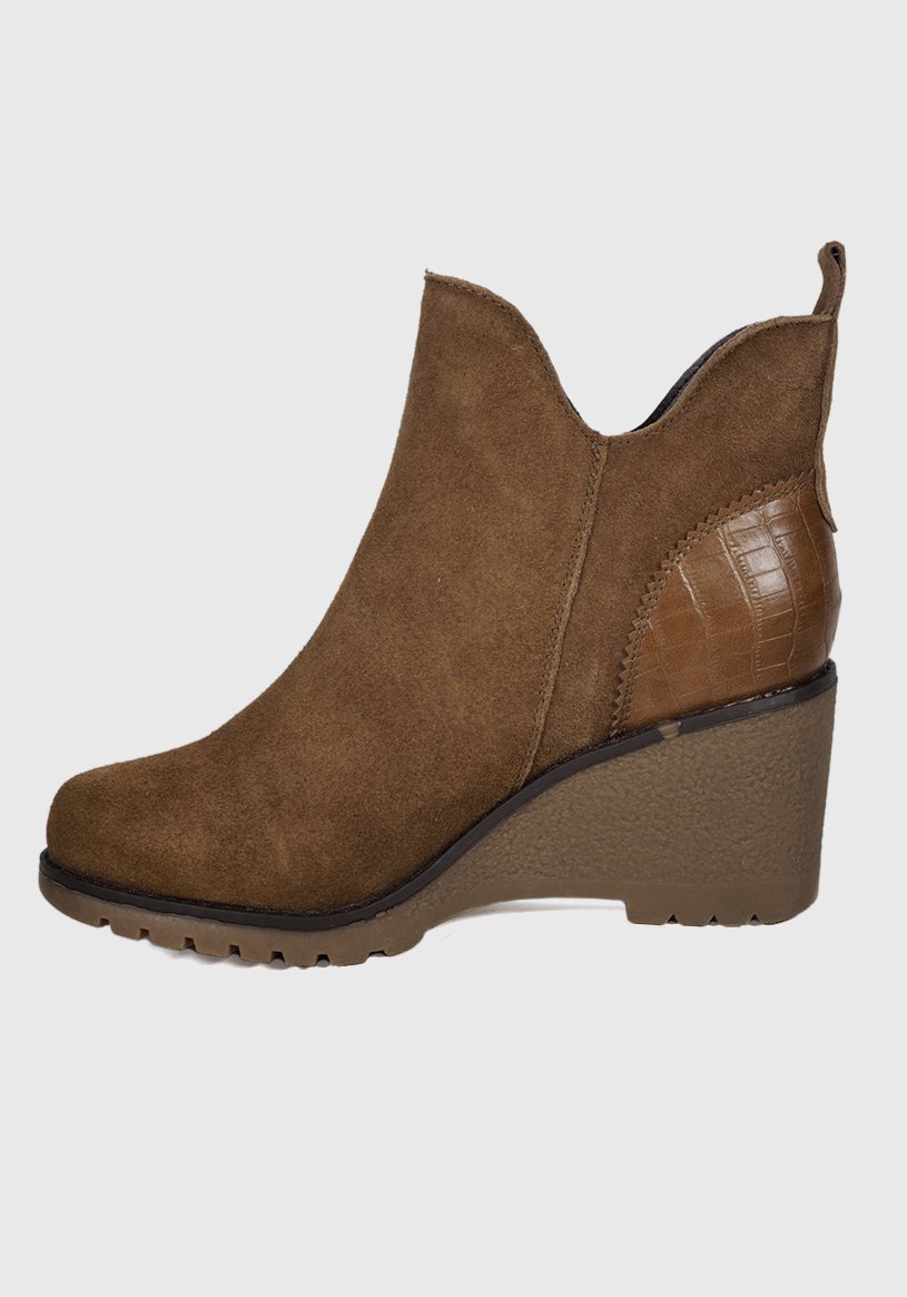BOTÍN CUERO CAMEL GRACIELA CASUAL - 5