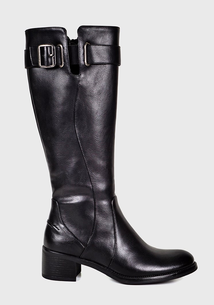 BOTAS MUJER EDA MANZINI CUERO NEGRO CORFU EGE523W24BLK - 2