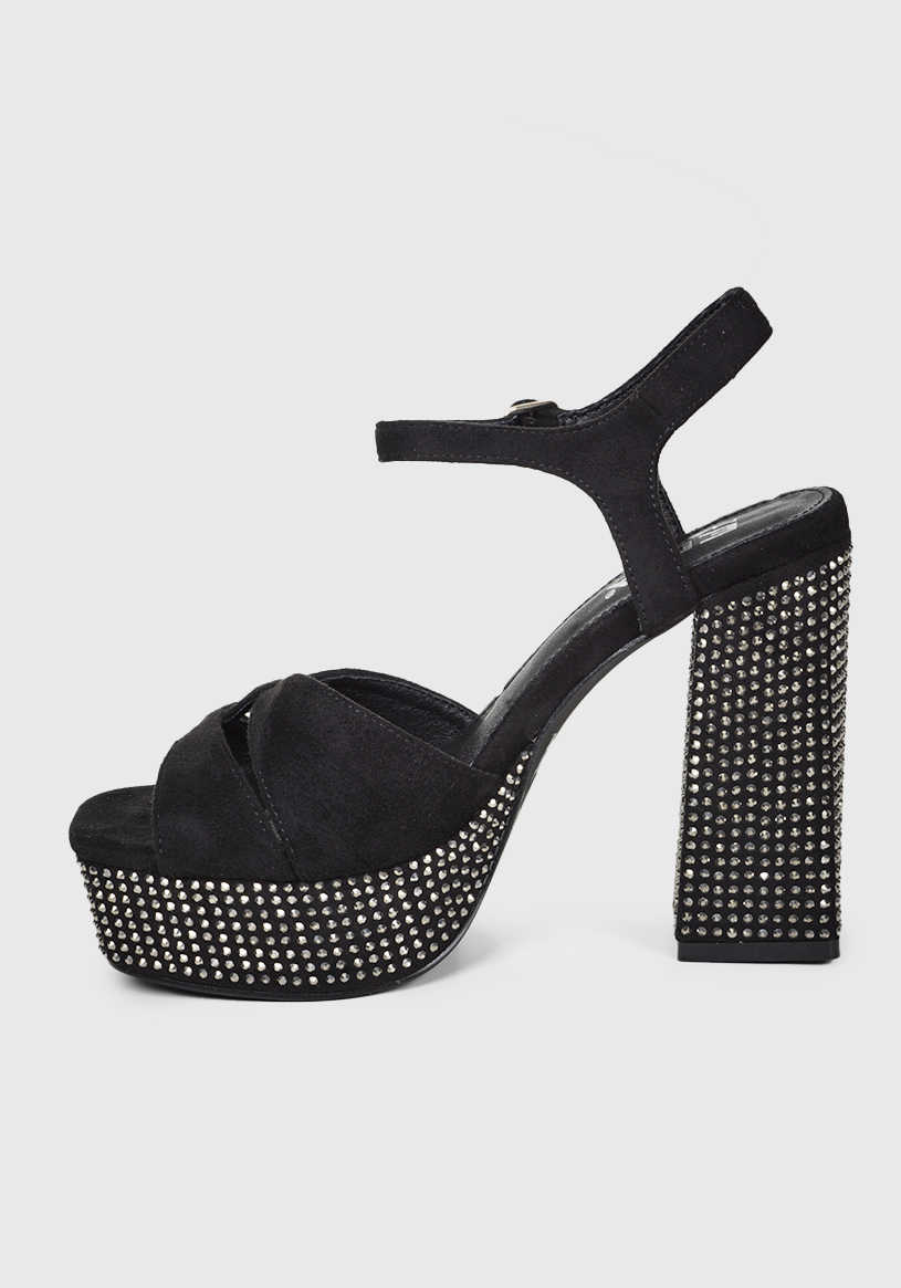 SANDALIAS MUJER EDA MANZINI LIYA NEGRO BRILLANTE DRE214W24BKS - 5