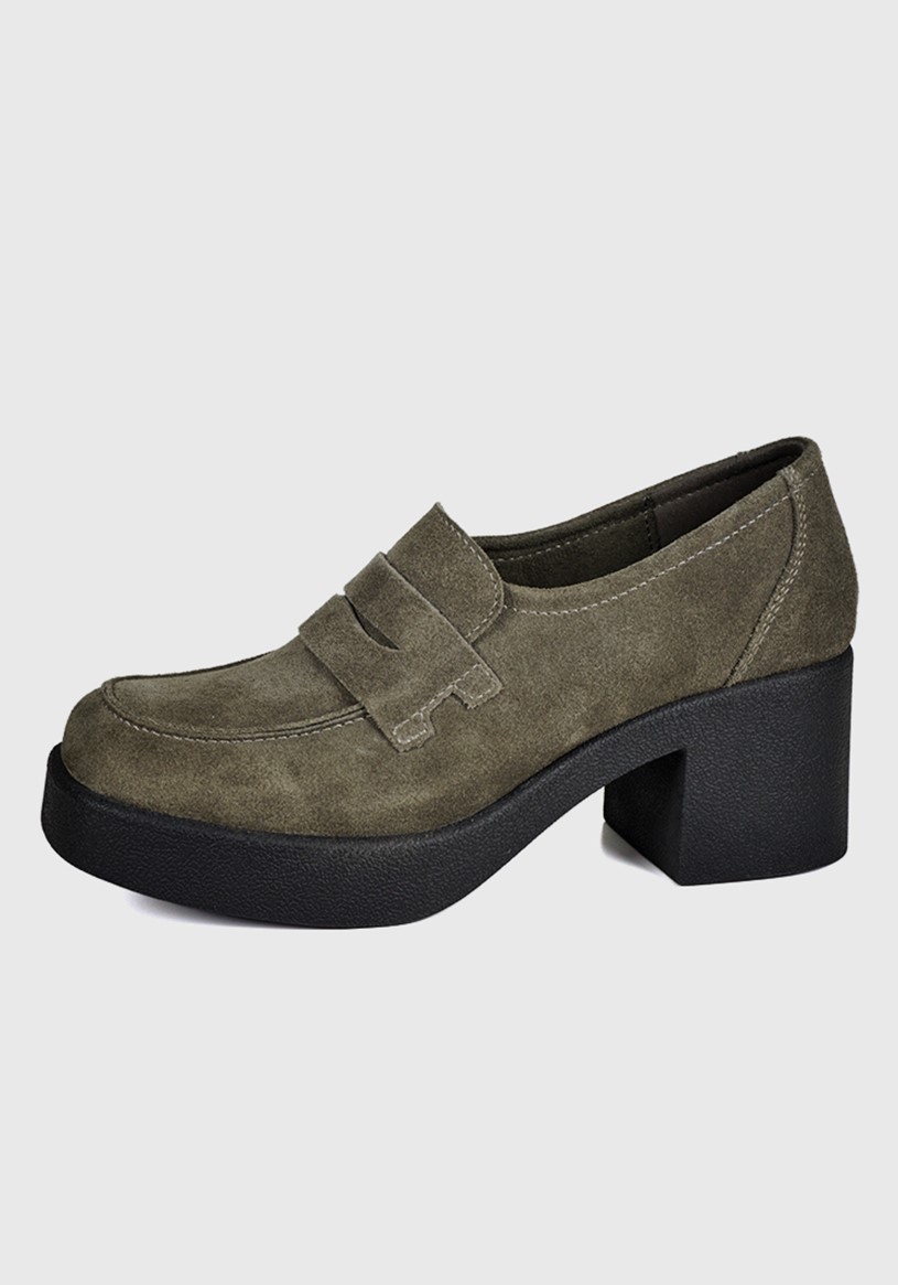 ZAPATO CUERO SYRIANA GRIS - 2
