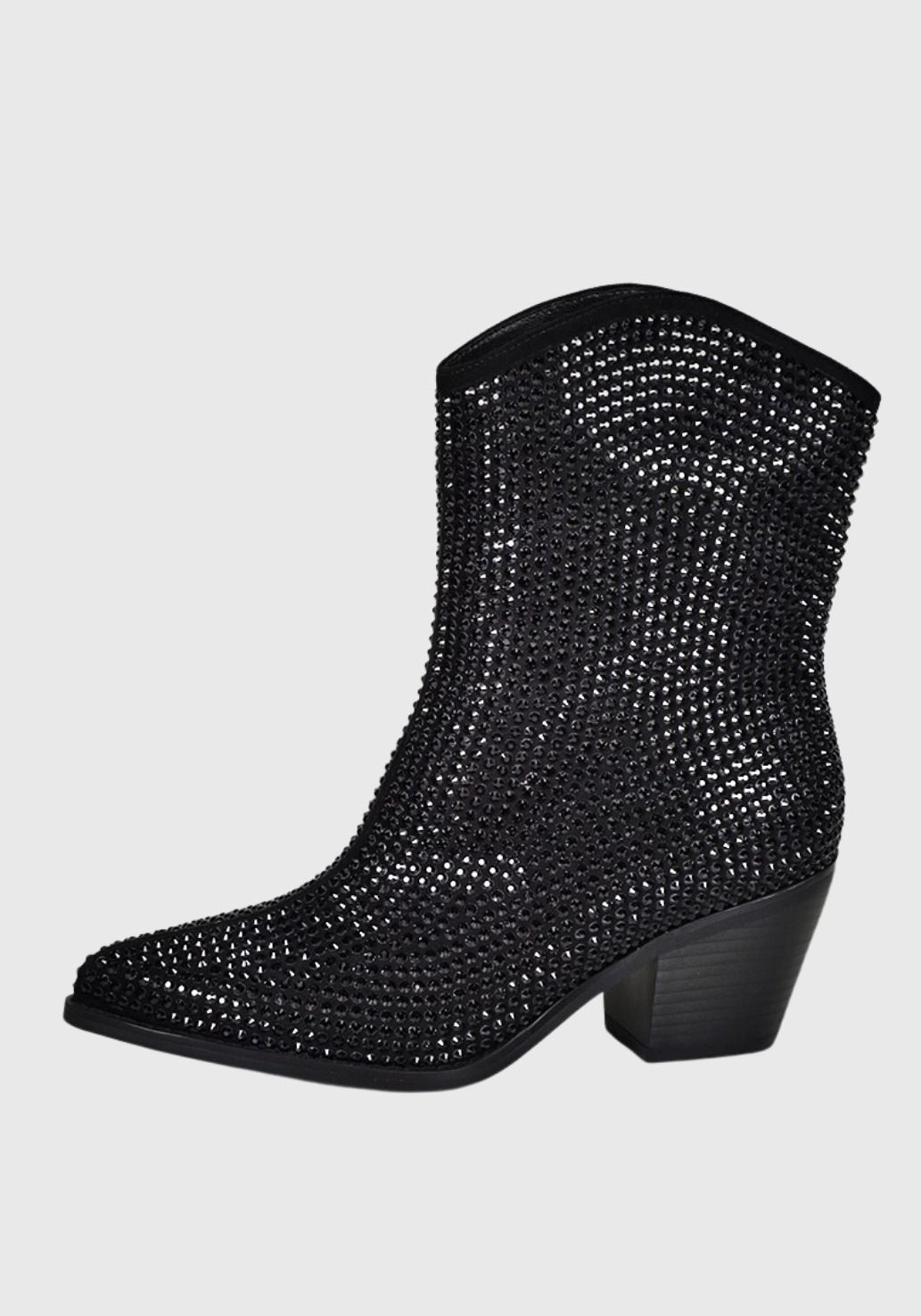 BOTÍN NEGRO LUCILLE BRILLANTE FORMAL - 2