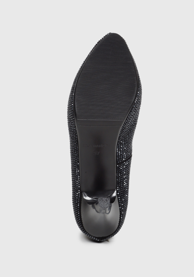 ZAPATO CANDELA NEGRO CON BRILLOS - 8