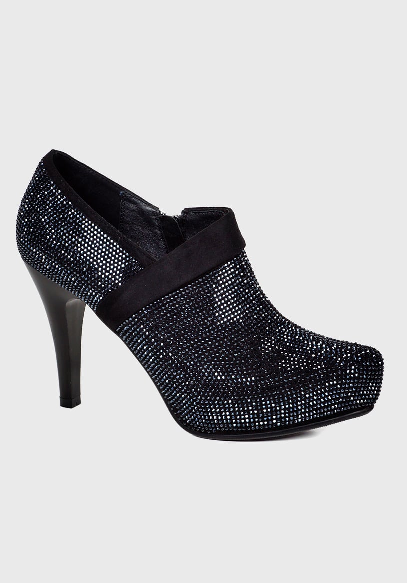 BOTÍN NEGRO ALEYDA BRILLANTE FORMAL - 3