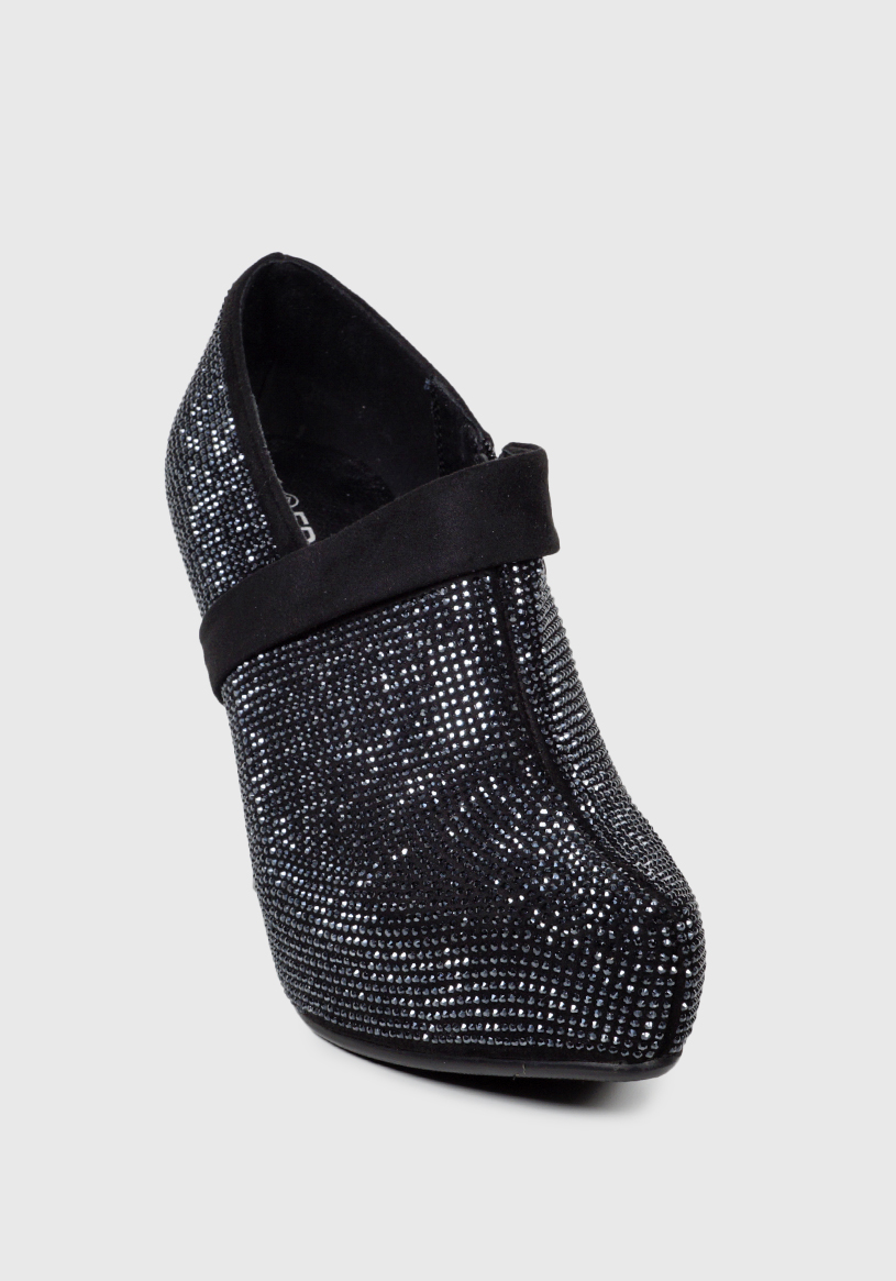 BOTÍN NEGRO ALEYDA BRILLANTE FORMAL - 6