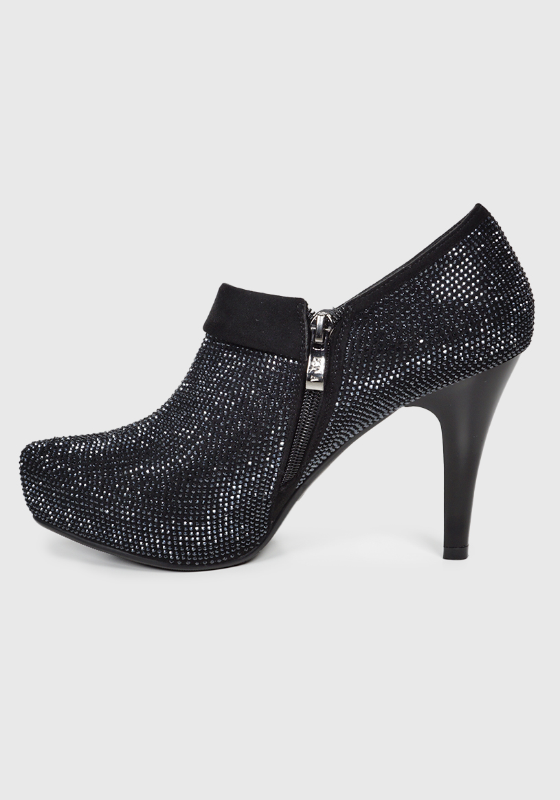 BOTÍN NEGRO ALEYDA BRILLANTE FORMAL - 7