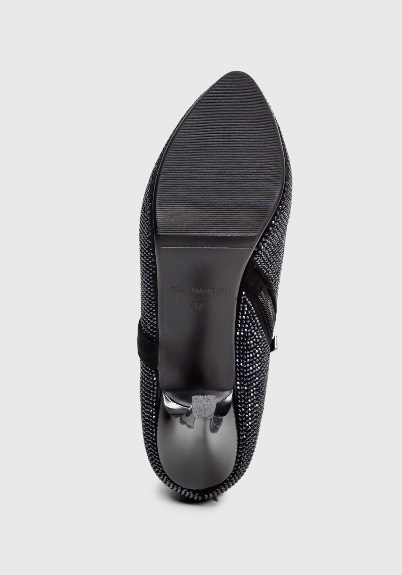 BOTÍN NEGRO ALEYDA BRILLANTE FORMAL - 8