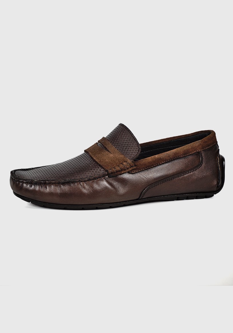 MOCASÍN CUERO TURIN CAFÉ OSCURO - 1