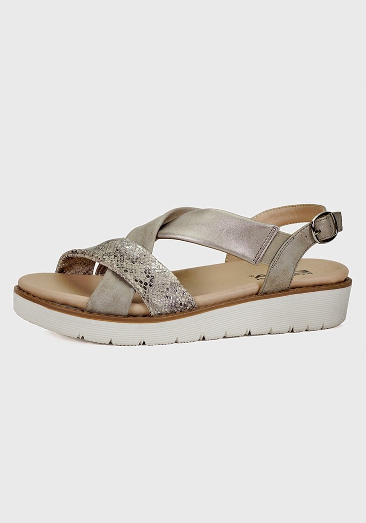 SANDALIAS MUJER EDA MANZINI TAUPE DAINARA WOE554S23TAU - 1