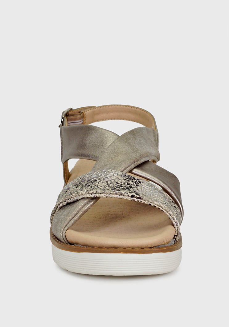 SANDALIAS MUJER EDA MANZINI TAUPE DAINARA WOE554S23TAU - 3