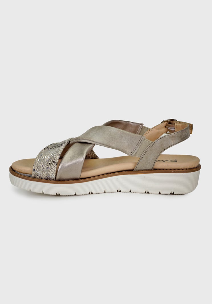 SANDALIAS MUJER EDA MANZINI TAUPE DAINARA WOE554S23TAU - 4