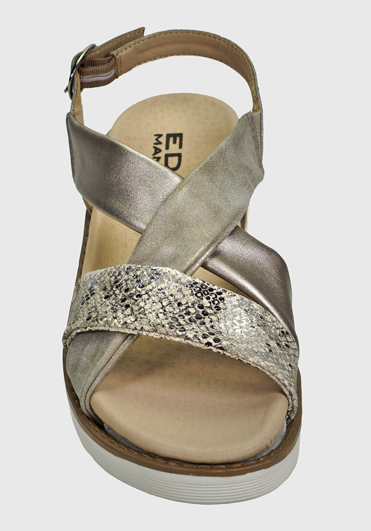 SANDALIAS MUJER EDA MANZINI TAUPE DAINARA WOE554S23TAU - 8