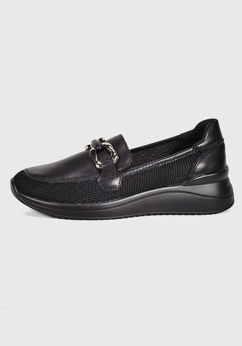 MOCASINES MUJER DEGAS CUERO NEGRO ZULLY GZ1007S25BLK - 1
