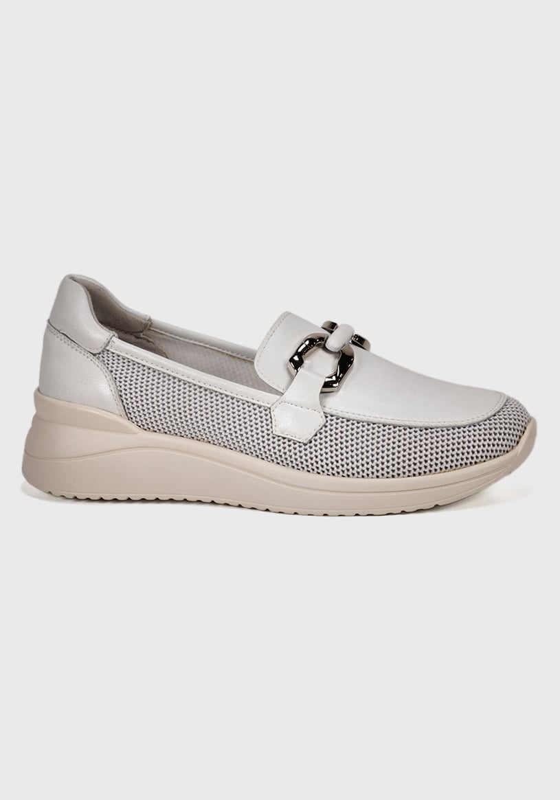MOCASINES MUJER DEGAS CUERO BEIGE ZULLY GZ1007S25BON - 2