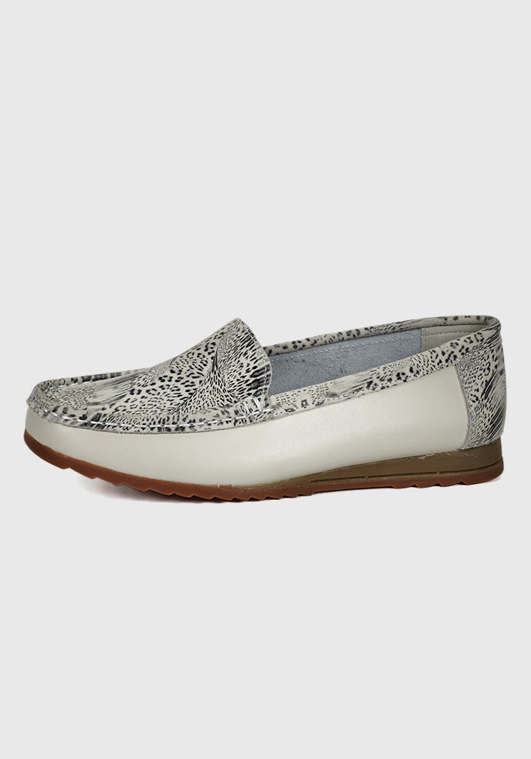 MOCASINES MUJER DEGAS CUERO BLANCO ETHEL XF7717S25OWH - 1