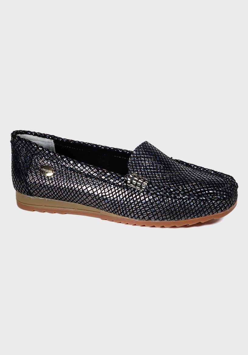 MOCASÍN CUERO ETHEL EN COLOR NEGRO - 2