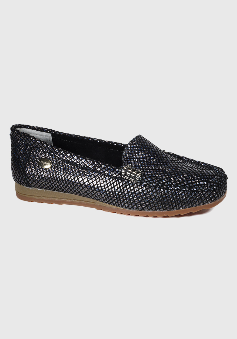 MOCASÍN CUERO ETHEL EN COLOR NEGRO - 2