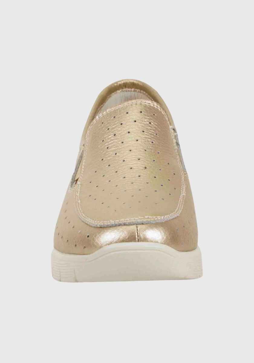MOCASINES MUJER DEGAS CUERO DORADO ARANNA XF8807S25GLD - 3
