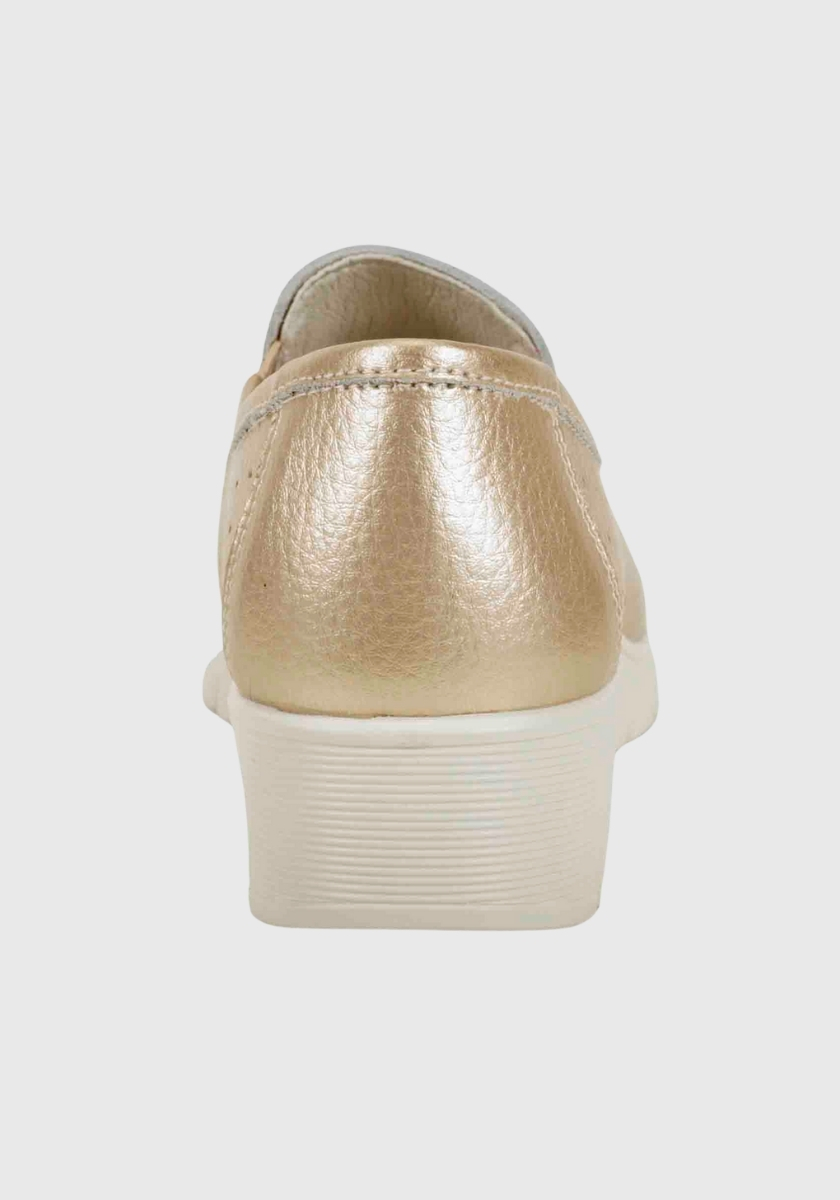MOCASINES MUJER DEGAS CUERO DORADO ARANNA XF8807S25GLD - 5