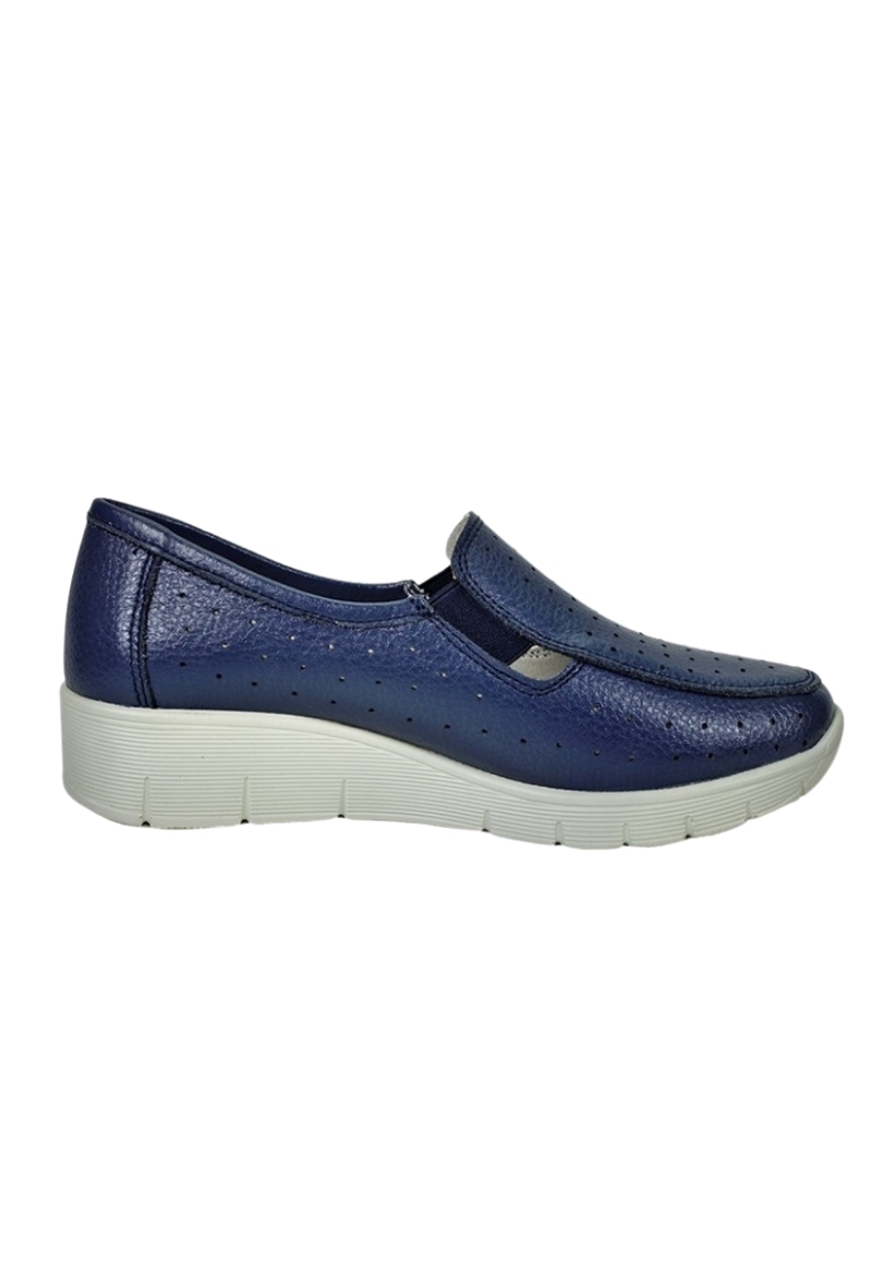 MOCASINES MUJER DEGAS CUERO AZUL ARANNA XF8807S25NAV - 1