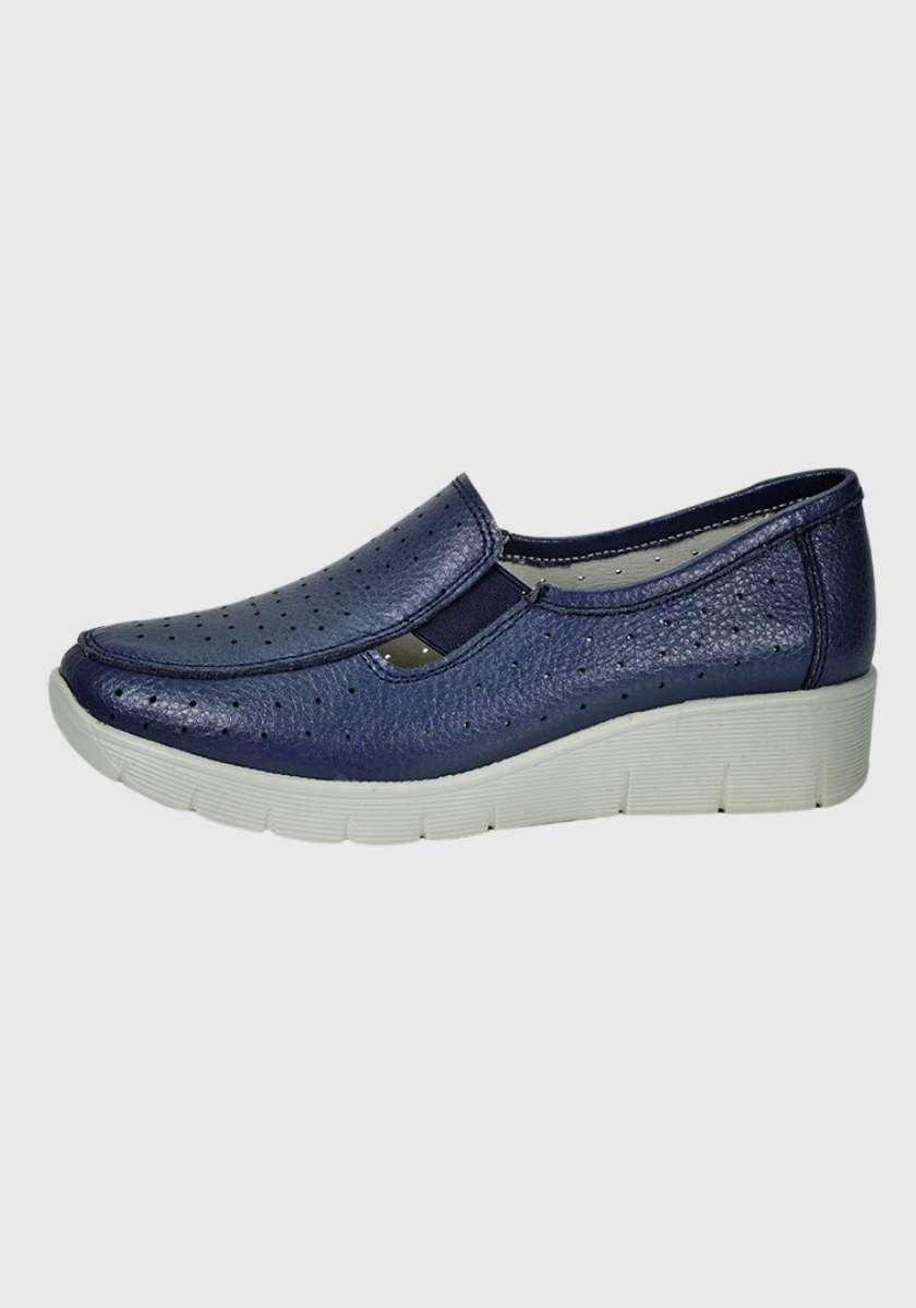 MOCASINES MUJER DEGAS CUERO AZUL ARANNA XF8807S25NAV - 2