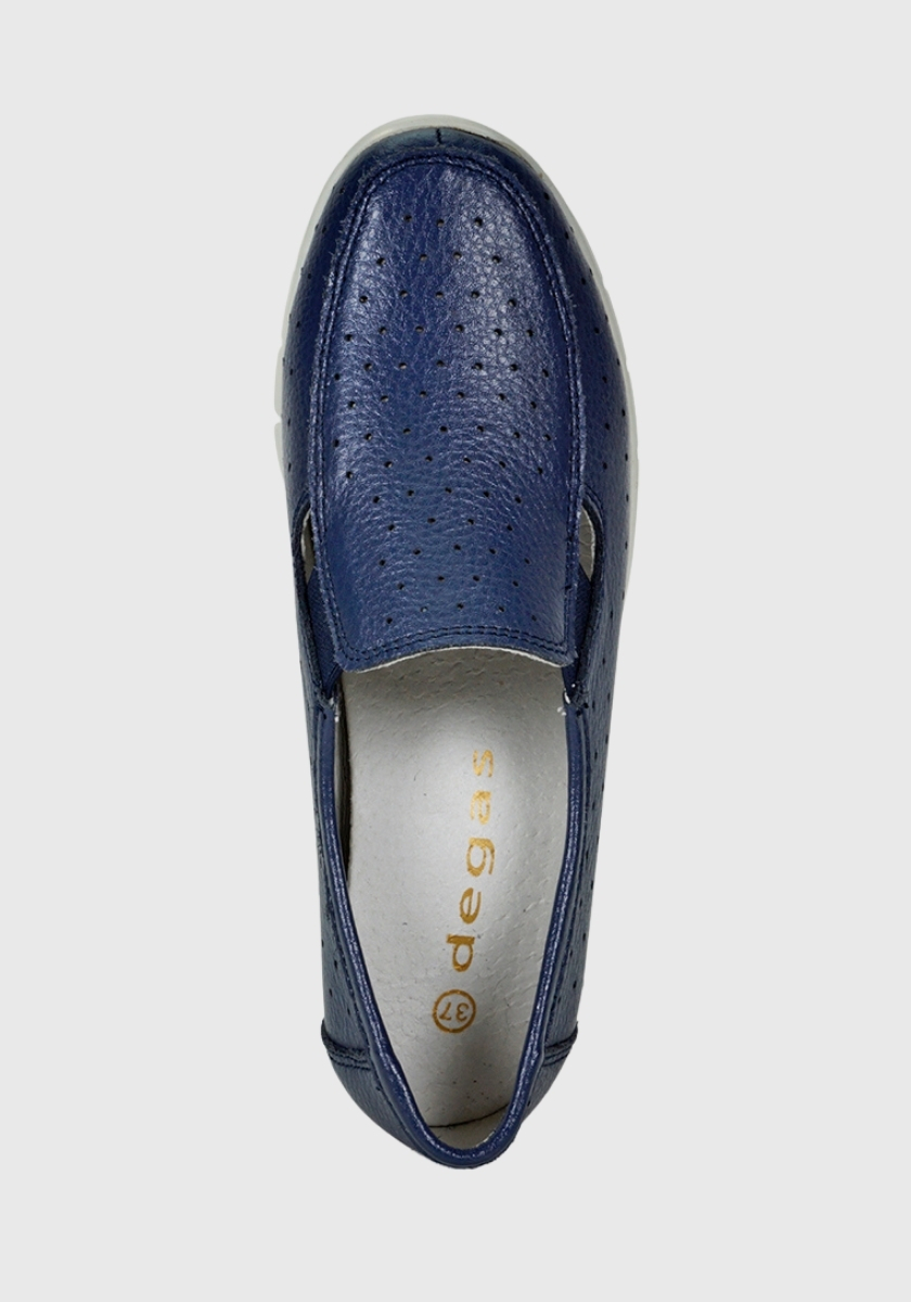 MOCASINES MUJER DEGAS CUERO AZUL ARANNA XF8807S25NAV - 5