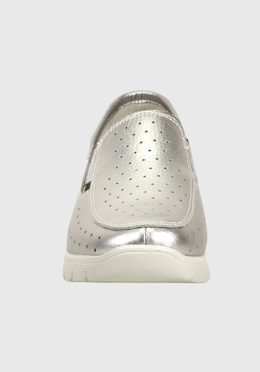 MOCASINES MUJER DEGAS CUERO ARANNA PLATEADO XF8807S25SIL - 3