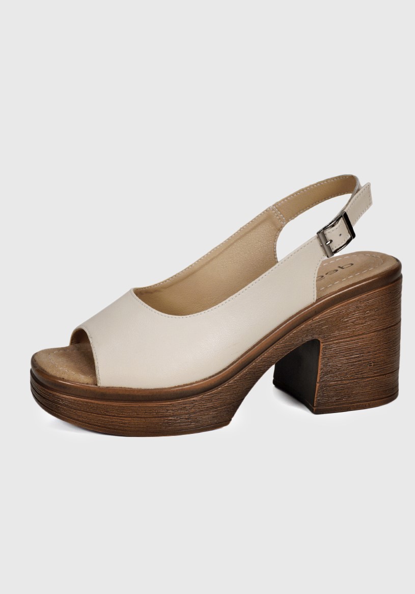 SANDALIA MUJER DEGAS CUERO BEIGE TW0124S25BEG YANIL - 2