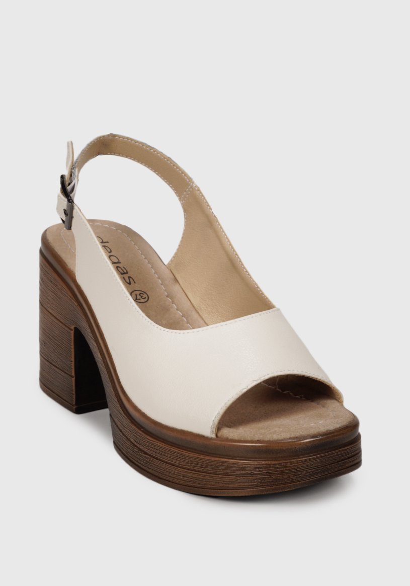 SANDALIA MUJER DEGAS CUERO BEIGE TW0124S25BEG YANIL - 3