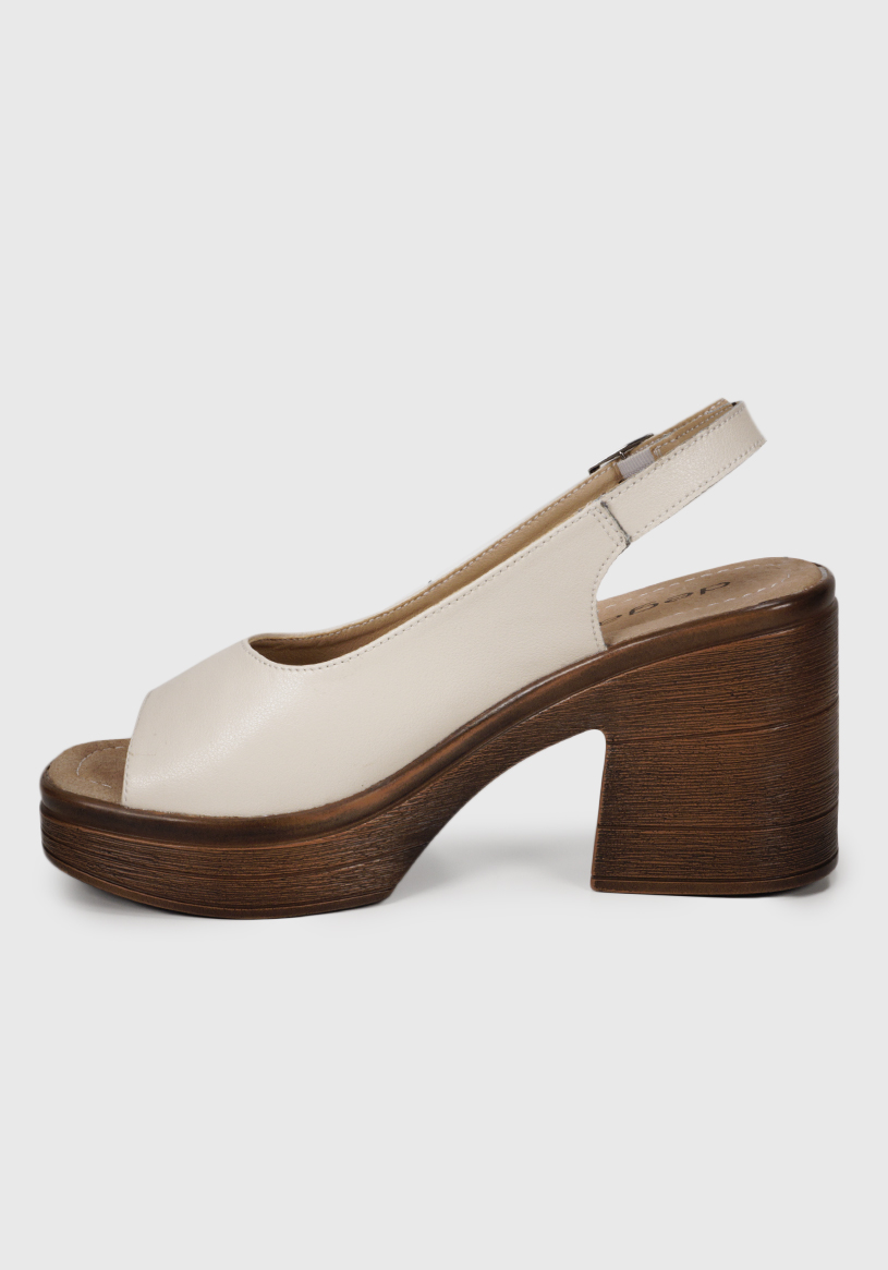 SANDALIA MUJER DEGAS CUERO BEIGE TW0124S25BEG YANIL - 4