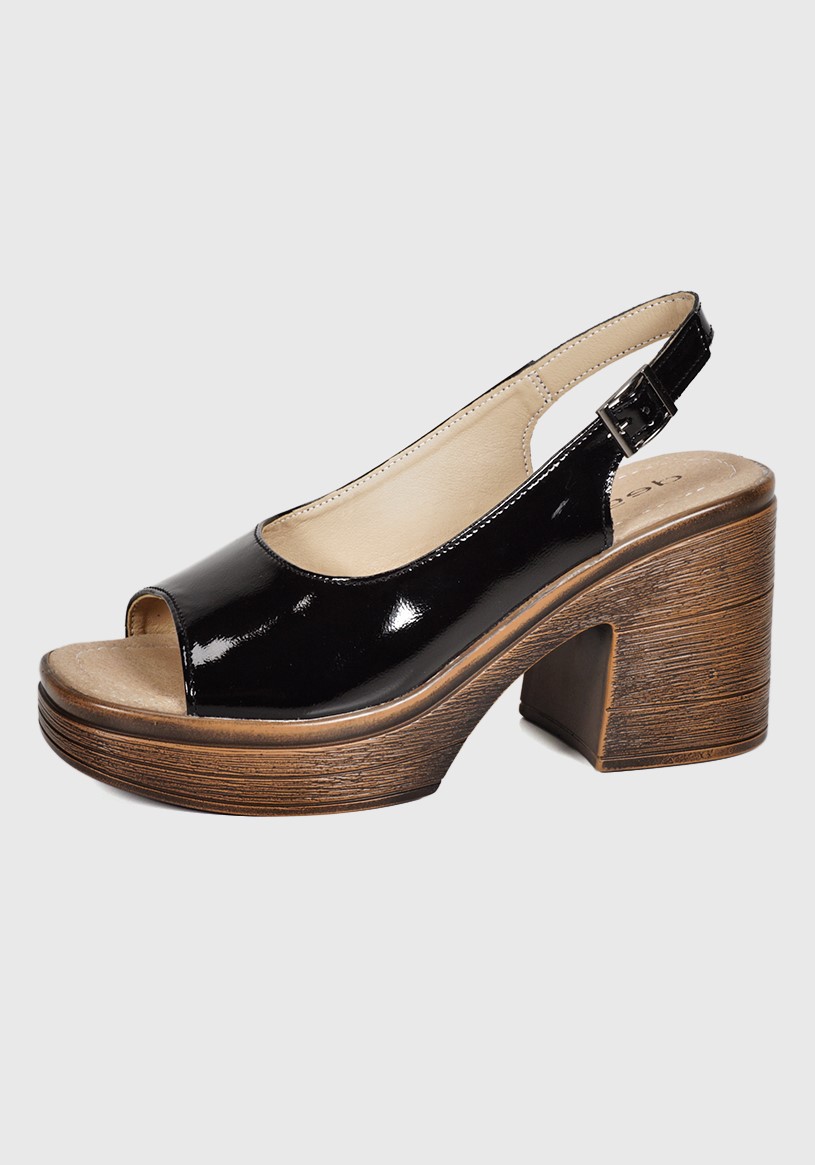 SANDALIA MUJER DEGAS CUERO NEGRO TW0124S25BKP YANIL - 2