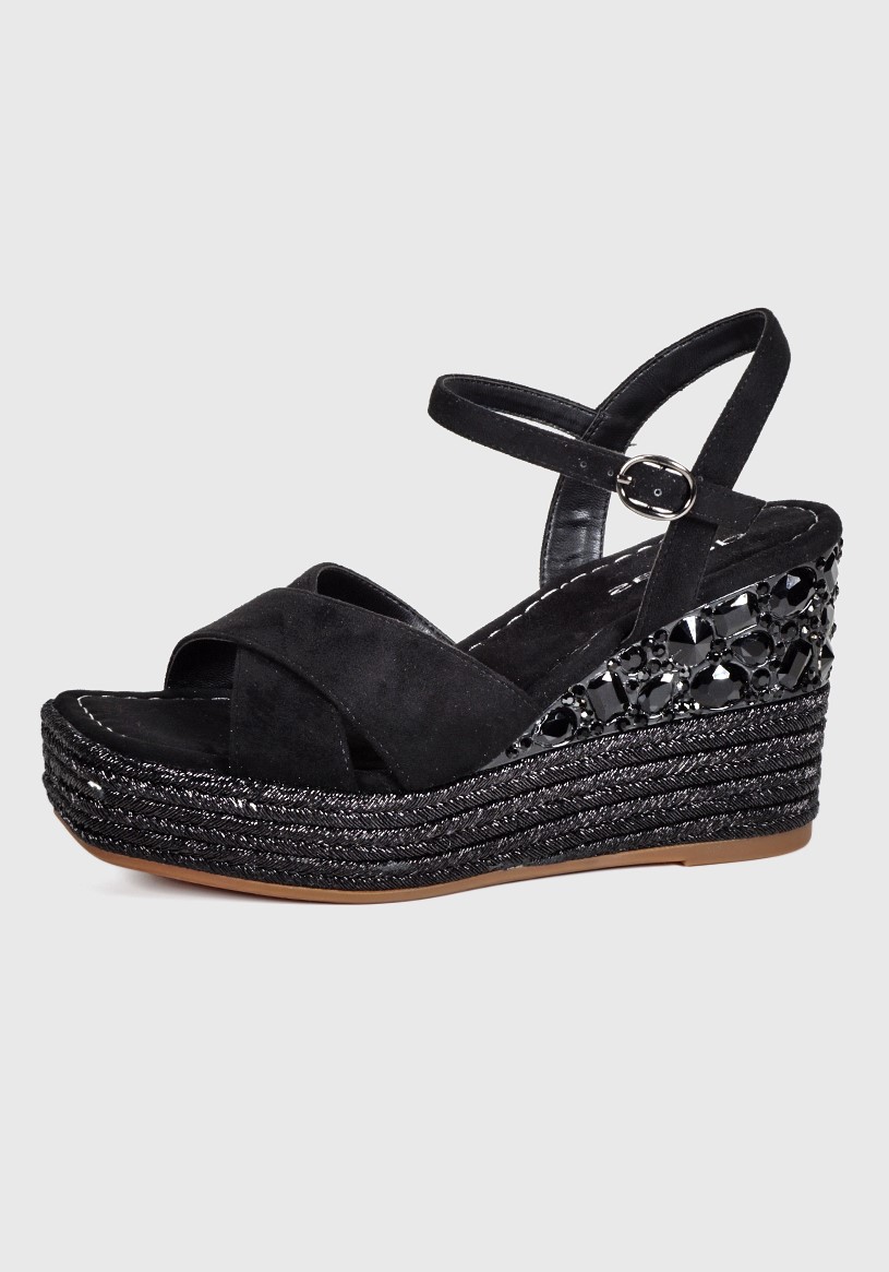 SANDALIA MUJER DEGAS CUERO NEGRO FU0064S25BLK JANARÍ - 1