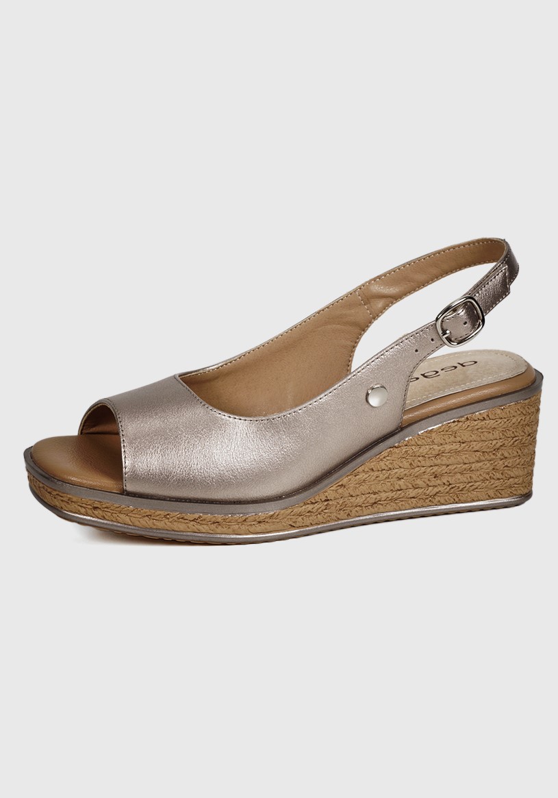 SANDALIA MUJER DEGAS CUERO BRONCE HO0045S25BRZ SORAYA - 2