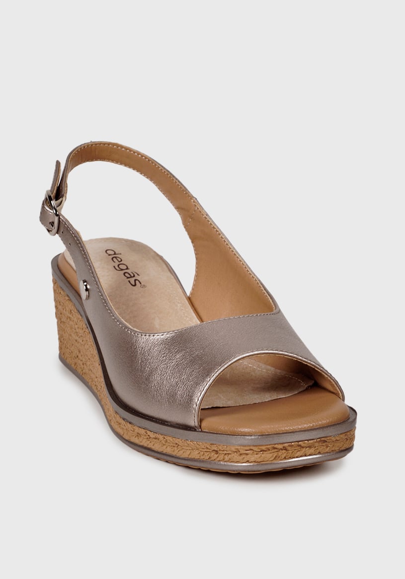 SANDALIA MUJER DEGAS CUERO BRONCE HO0045S25BRZ SORAYA - 3