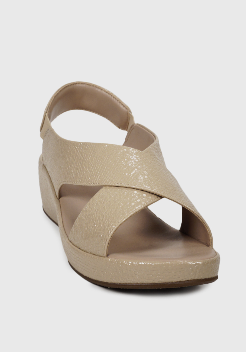SANDALIA MUJER EDA MANZINI BEIGE PEE003S25ALM TISSINA - 3