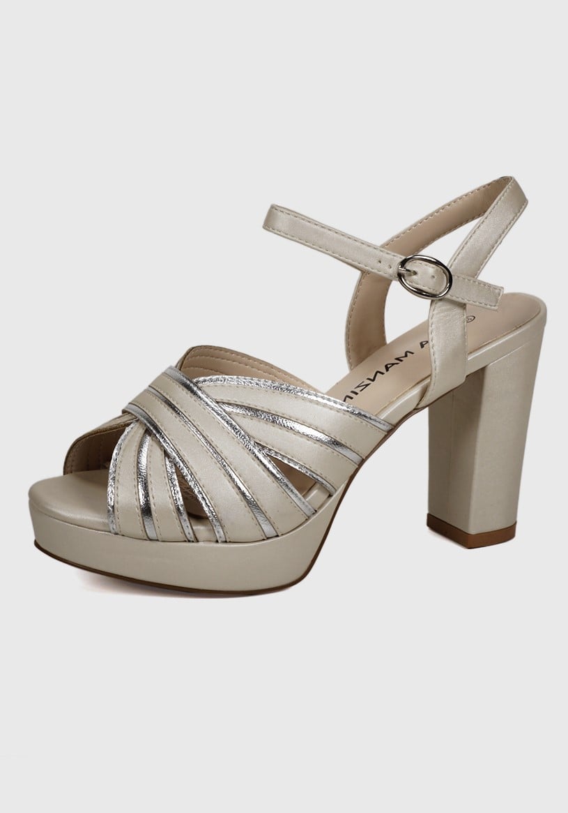 SANDALIA MUJER EDA MANZINI PLATEADO CHE406S25PER KORUKO - 1