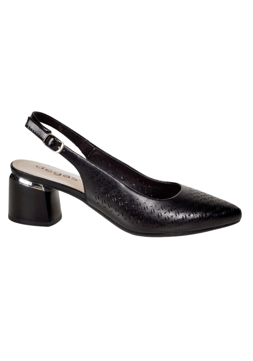 SANDALIA MUJER DEGAS CUERO NEGRO HO0044S25BLK PAULE - 1