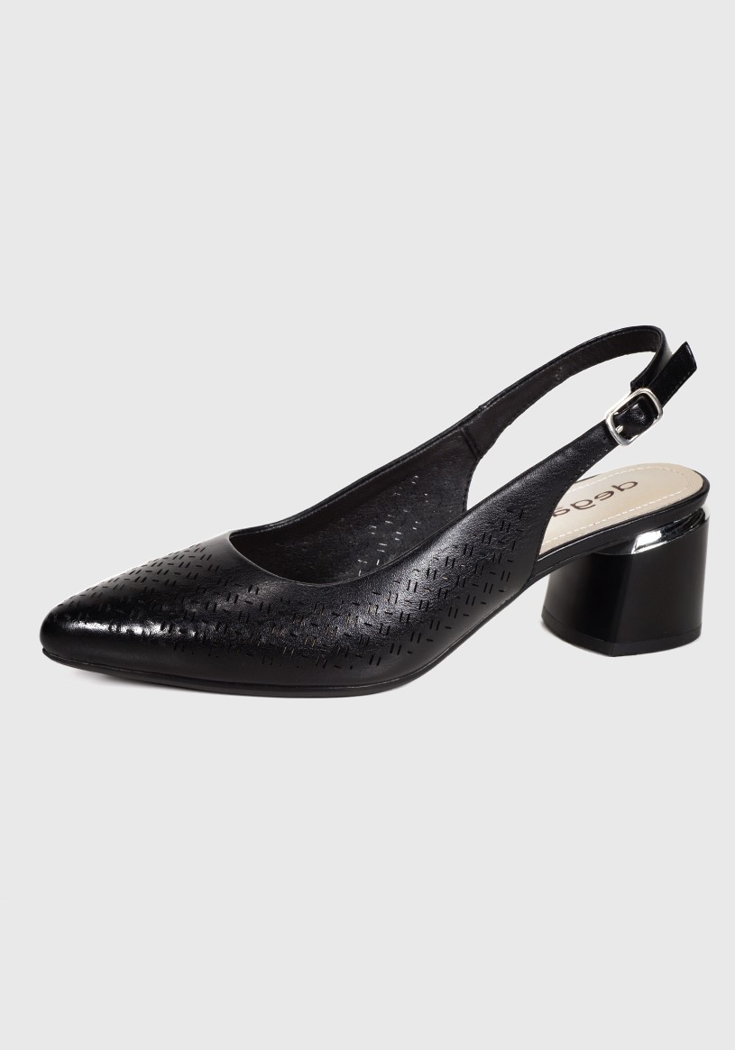 SANDALIA MUJER DEGAS CUERO NEGRO HO0044S25BLK PAULE - 2