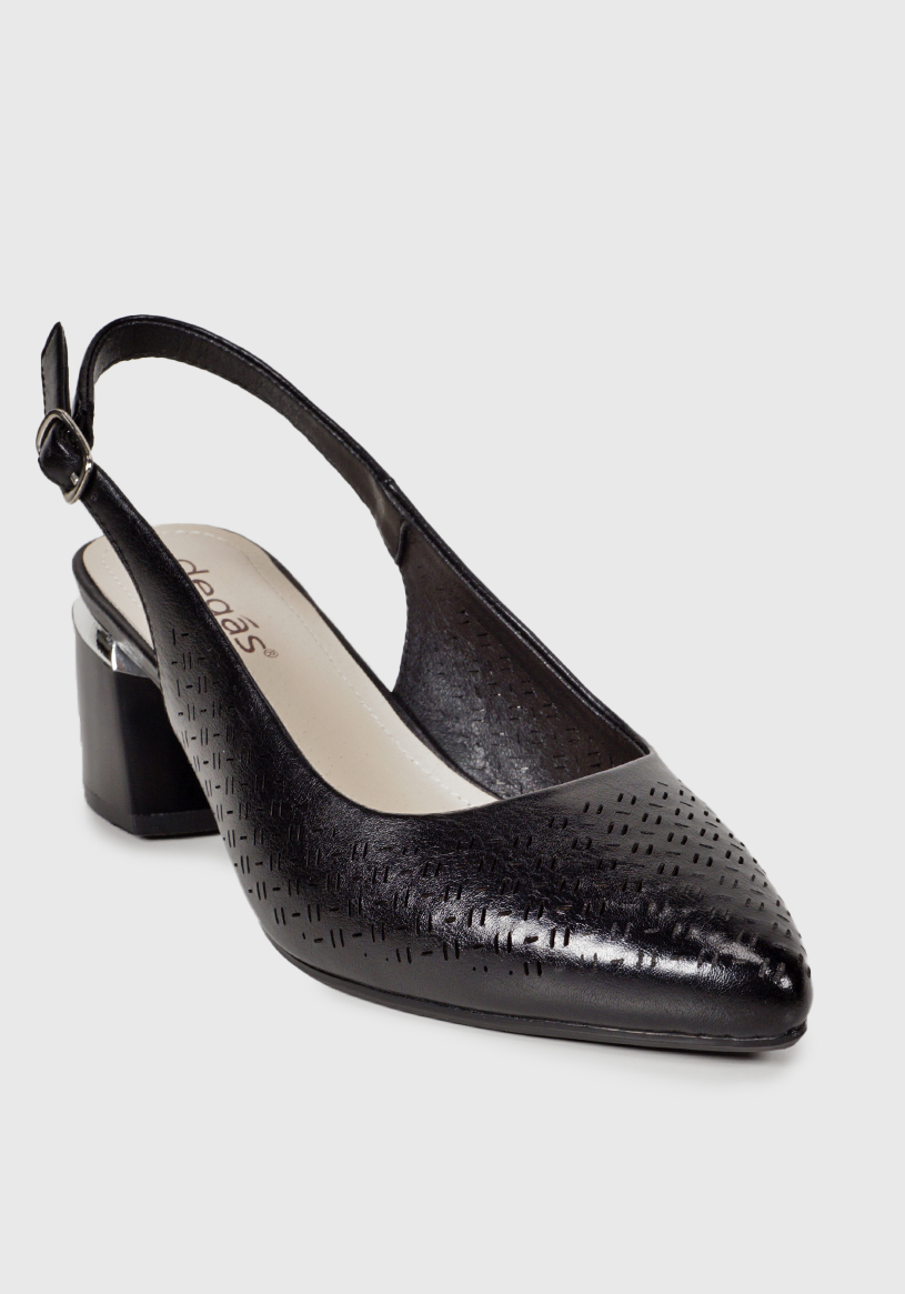 SANDALIA MUJER DEGAS CUERO NEGRO HO0044S25BLK PAULE - 3