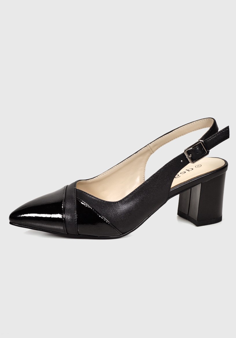 SANDALIA MUJER DEGAS CUERO NEGRO CH0618S25BLK BELINE